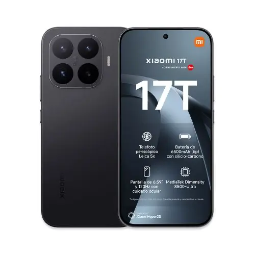 Xiaomi 17T 5G · 256 GB · 12 GB · Black — foto 1 de 1