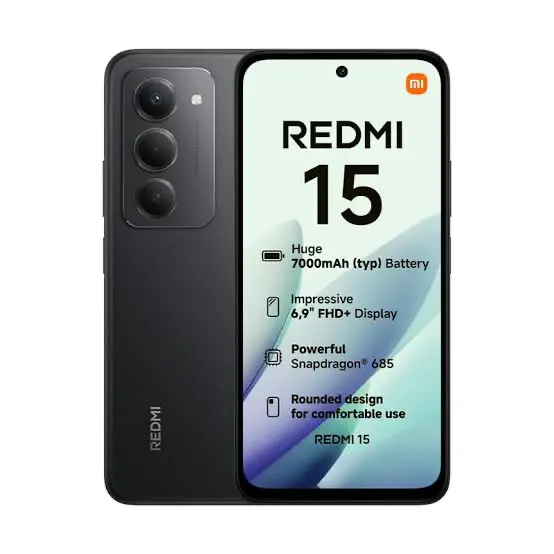 Redmi 15 4G · 256 GB · 8 GB · Black — foto 1 de 1