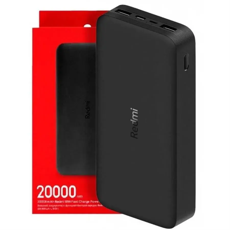 Batería portátil 20000 mAh Black